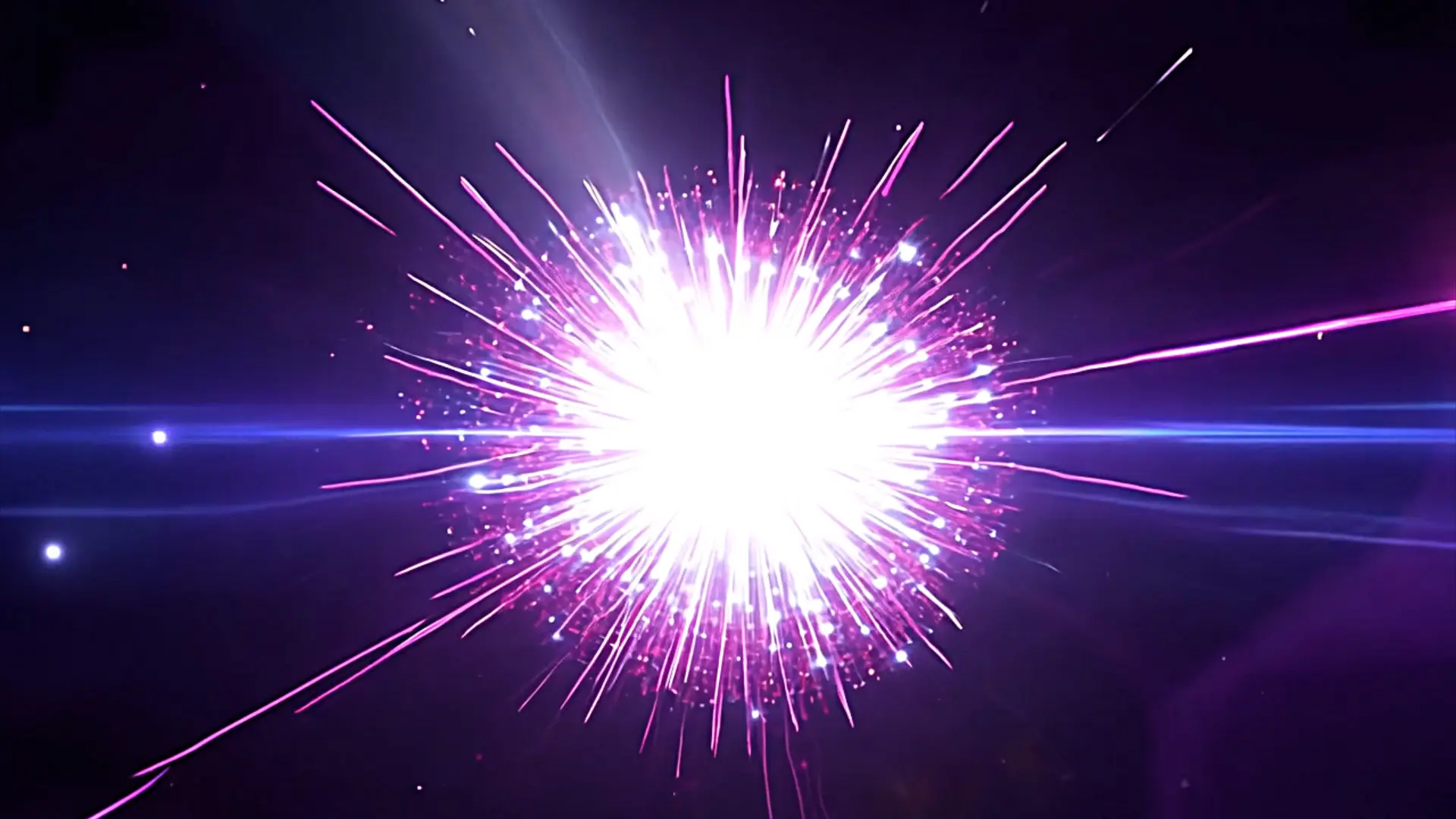 Bright Particle Flare Overlay for Cinematic Video Effects